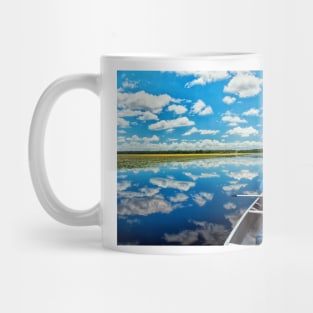 Cloud reflection on a lake Mug